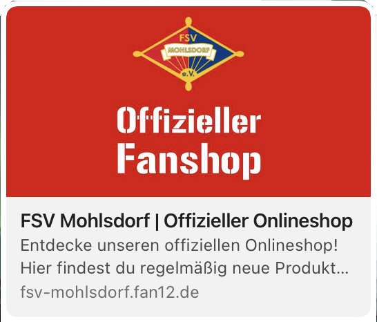 Offizieller Fanshop des FSV Mohlsdorf